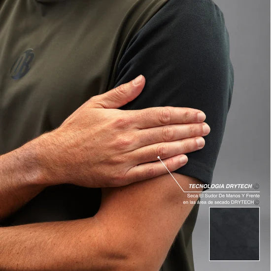 Men's Drybreak Advanced Olive T-Shirt - Padelspeed - UK padel and racket sports shop ()