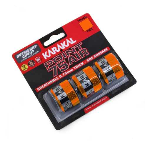 Karakal Point 75 Air Overwrap Grip (3 Pack)