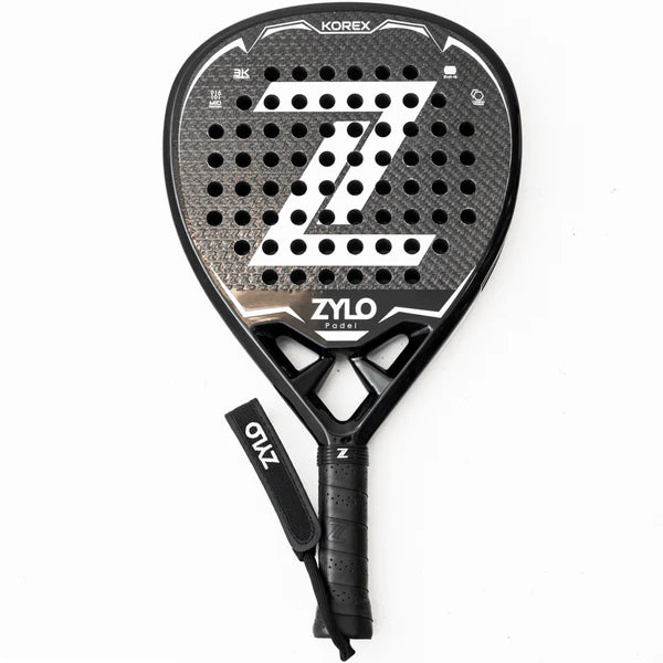 Padel Racket Zylo Korex 3K Carbon (Black) - Padelspeed - UK padel and racket sports shop (Sports and outdoors, Paddle tennis)