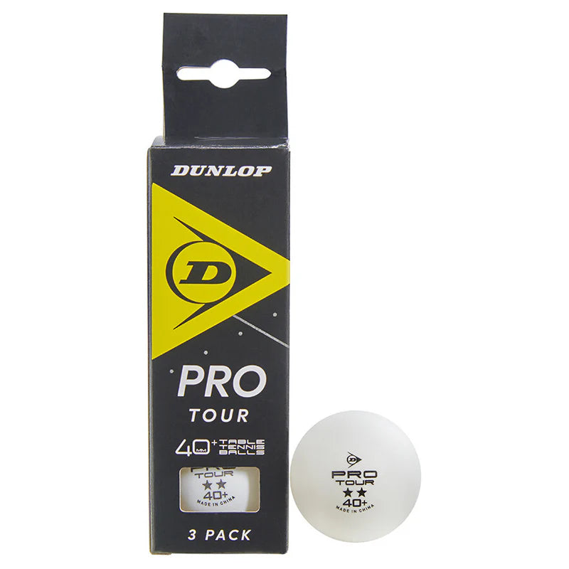 Table Tennis Balls Dunlop Pro Tour 40 (Pack of 3) - Padelspeed - UK padel and racket sports shop (Sports & Outdoors)