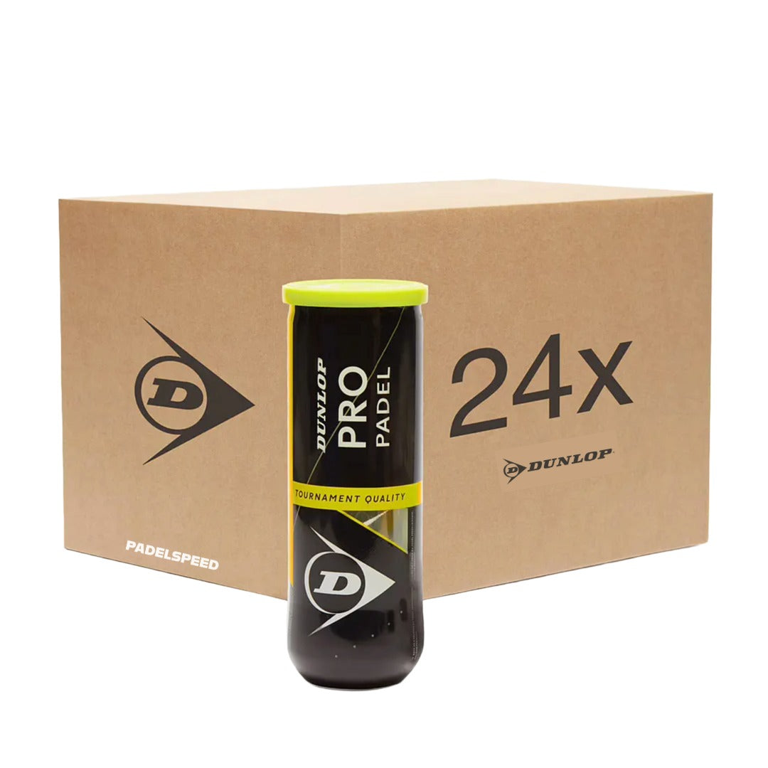 Padel Balls Dunlop Pro Box of 24 Tubes (72 Balls) - Padelspeed - UK padel and racket sports shop (Sports and outdoors, Paddle tennis)