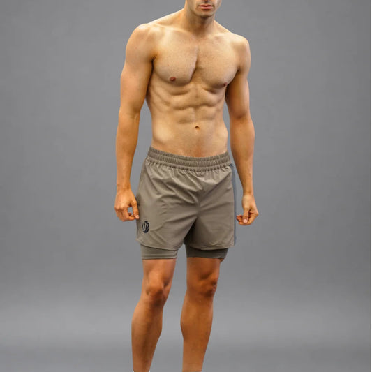 Men's Drybreak Advanced Coffee Shorts (Left) - Padelspeed - UK padel and racket sports shop ()