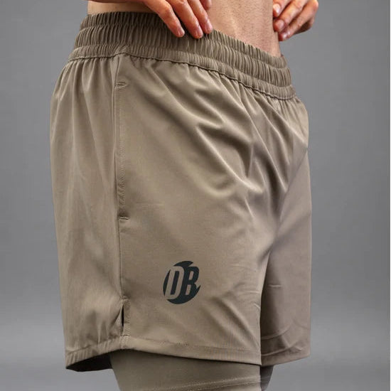 Men's Drybreak Advanced Coffee Shorts (Left) - Padelspeed - UK padel and racket sports shop ()