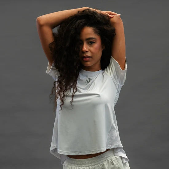 Women's Drybreak Classic White T-Shirt - Padelspeed - UK padel and racket sports shop ()