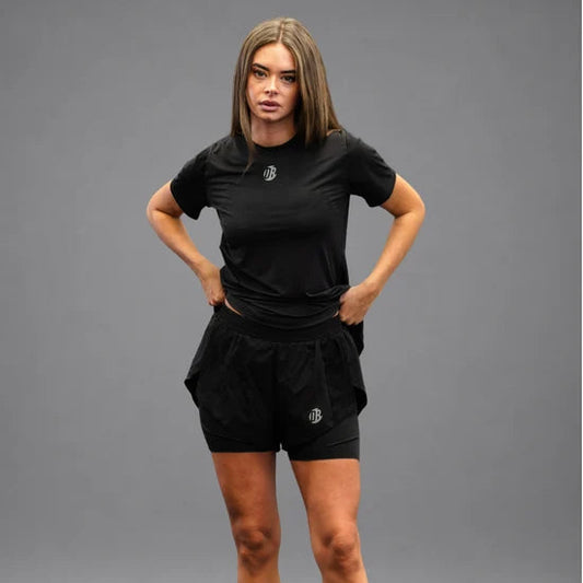 Women's Drybreak Black Shorts - Padelspeed - UK padel and racket sports shop ()