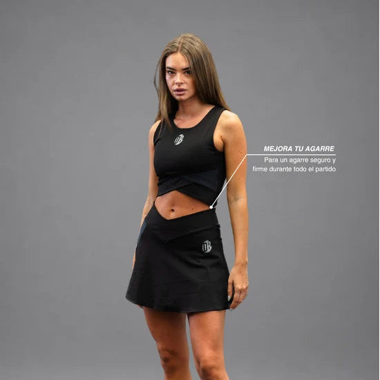 Women's Drybreak Classic Black Top - Padelspeed - UK padel and racket sports shop ()