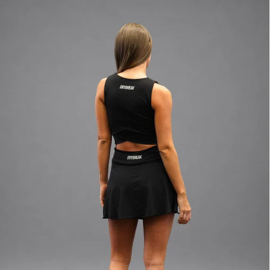 Women's Drybreak Classic Black Skirt - Padelspeed - UK padel and racket sports shop ()