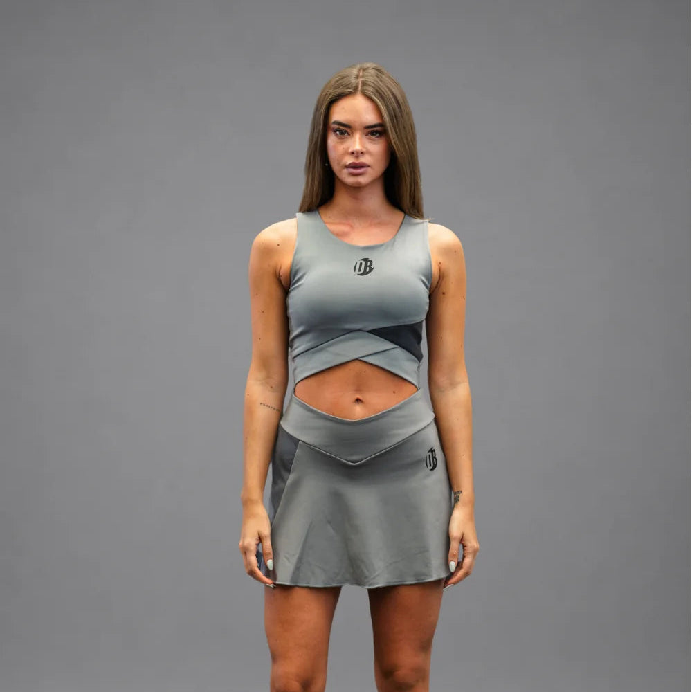 Women's Drybreak Advanced Grey Skirt - Padelspeed - UK padel and racket sports shop ()