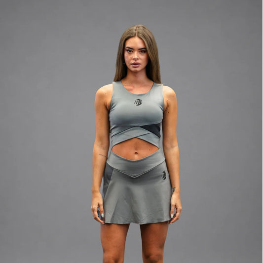 Women's Drybreak Advanced Grey Top - Padelspeed - UK padel and racket sports shop ()