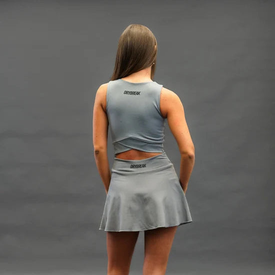 Women's Drybreak Advanced Grey Skirt - Padelspeed - UK padel and racket sports shop ()