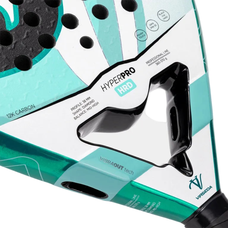 Padel Racket Joma Hyper Pro Hard by Vero Virseda (Green/White) - Padelspeed - UK padel and racket sports shop (Sports and outdoors, Paddle tennis)