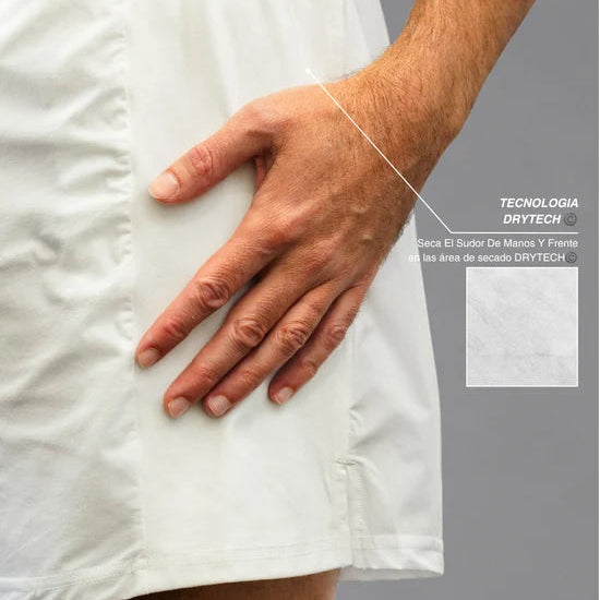 Men's Drybreak White Shorts (Left) - Padelspeed - UK padel and racket sports shop ()