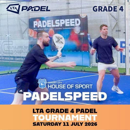 Torneo de Pádel Padelspeed LTA Grado 4 (HoS Cardiff), sábado 11 de julio de 2026