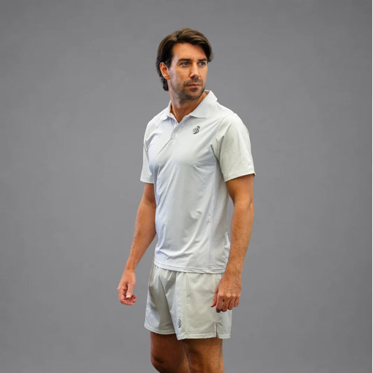 Men's Drybreak White Polo - Padelspeed - UK padel and racket sports shop ()