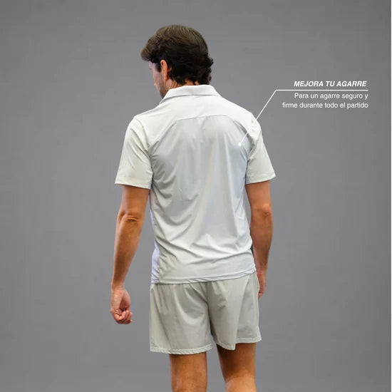Men's Drybreak White Polo - Padelspeed - UK padel and racket sports shop ()