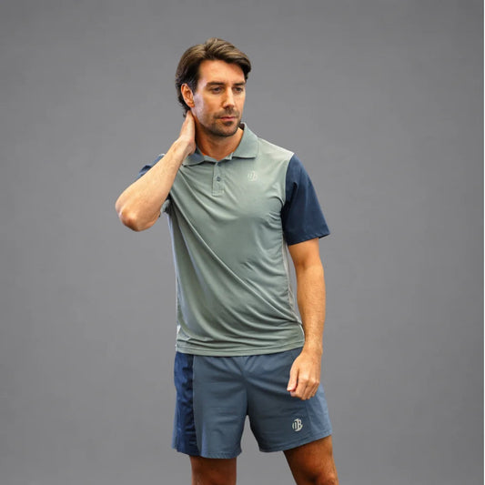 Men's Drybreak Blue Polo - Padelspeed - UK padel and racket sports shop ()