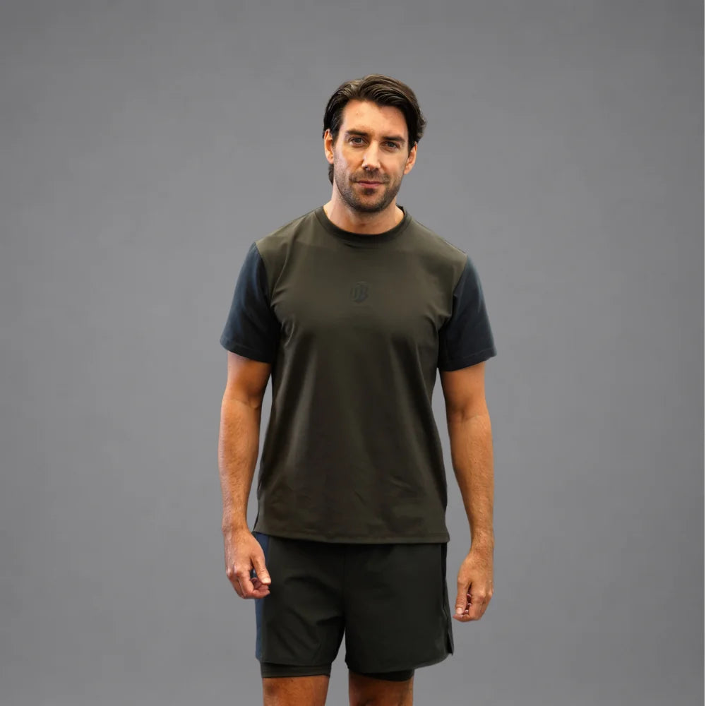 Men's Drybreak Advanced Olive T-Shirt - Padelspeed - UK padel and racket sports shop ()