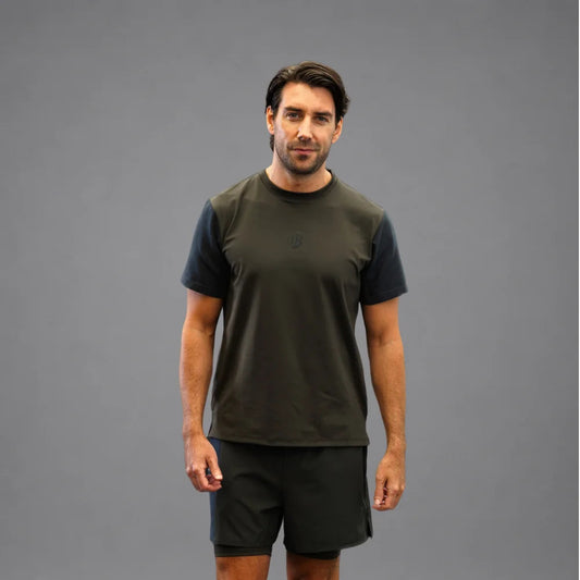 Men's Drybreak Advanced Olive T-Shirt - Padelspeed - UK padel and racket sports shop ()