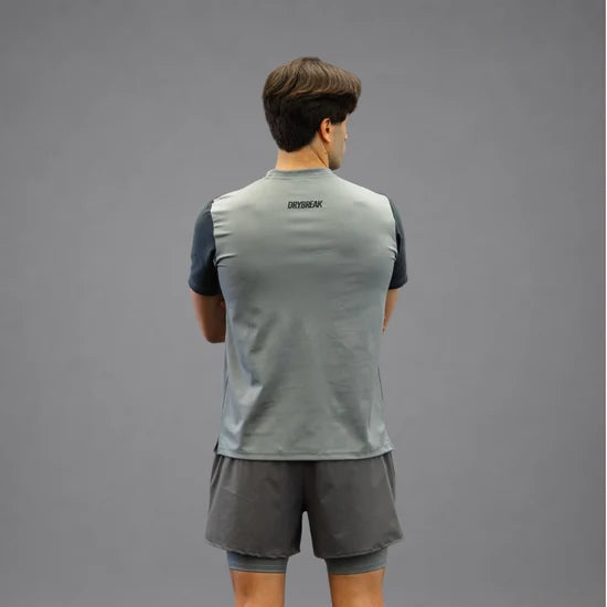 Men's Drybreak Advanced Stone T-Shirt - Padelspeed - UK padel and racket sports shop ()
