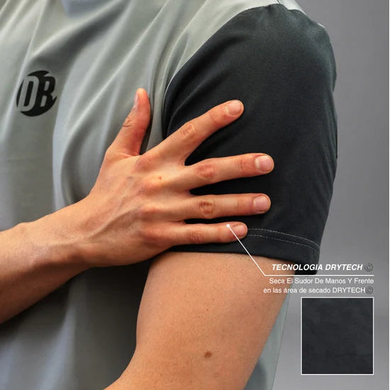 Men's Drybreak Advanced Stone T-Shirt - Padelspeed - UK padel and racket sports shop ()