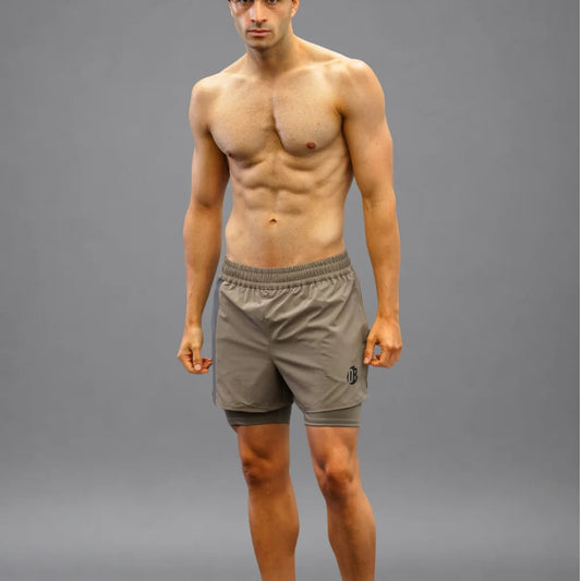 Men's Drybreak Advanced Coffee Shorts (Right) - Padelspeed - UK padel and racket sports shop ()