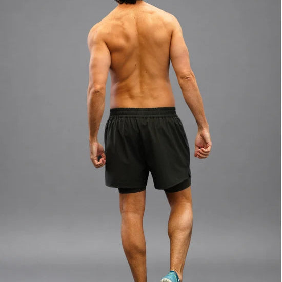 Men's Drybreak Advanced Olive Shorts (Right) - Padelspeed - UK padel and racket sports shop ()