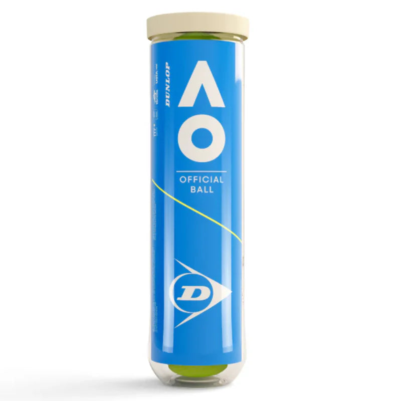 Tennis Balls Dunlop Australian Open AO (4 Ball Tube) - Padelspeed - UK padel and racket sports shop (Sports and outdoors, Tennis)