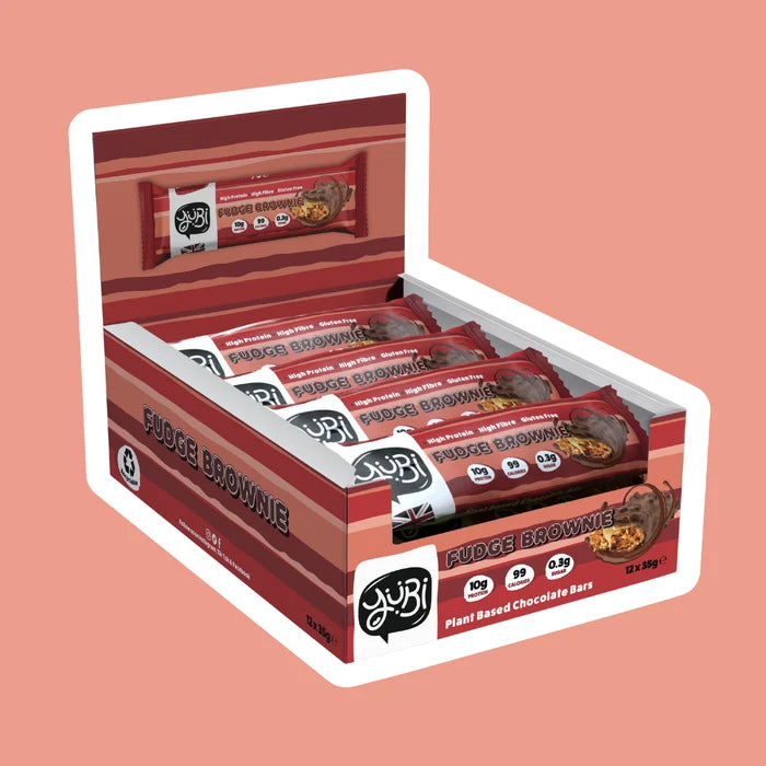 Box of 12 Protein Bars YuBi (Fudge Brownie) - Padelspeed - UK padel and racket sports shop ()