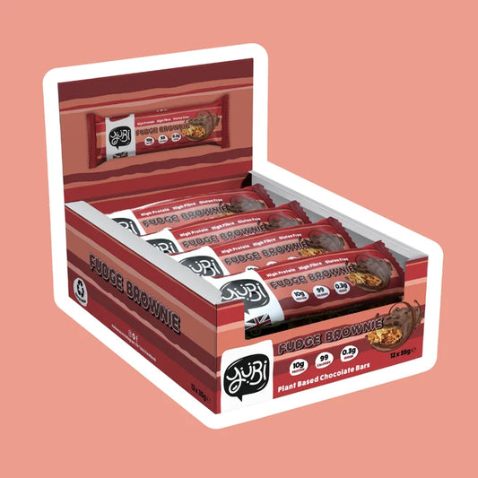 Box of 12 Protein Bars YuBi (Fudge Brownie) - Padelspeed - UK padel and racket sports shop ()