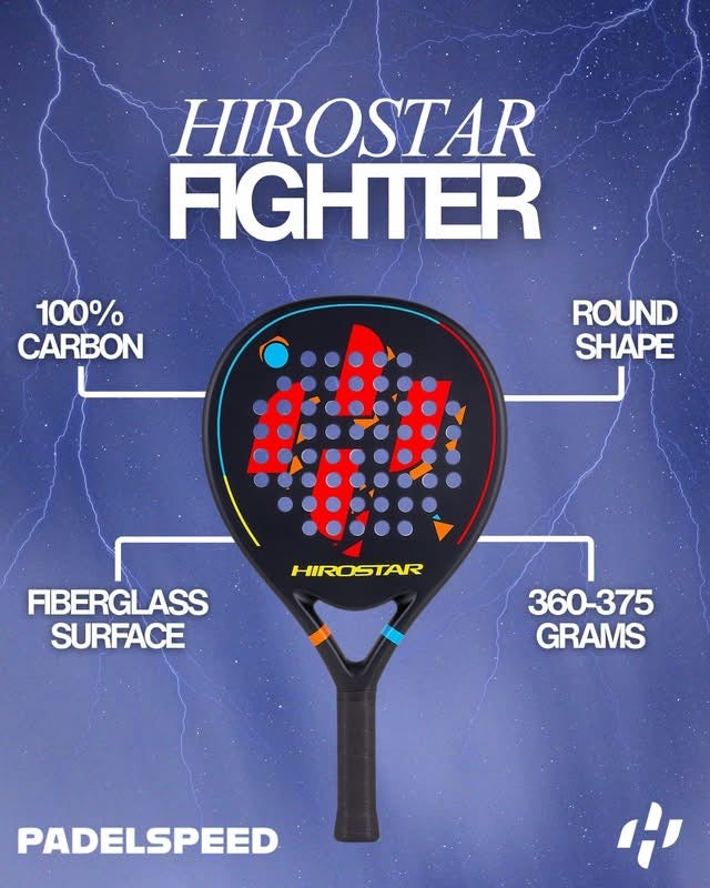 Padel Racket Hirostar Fighter - Padelspeed - UK padel and racket sports shop (Sports and outdoors, Paddle tennis)