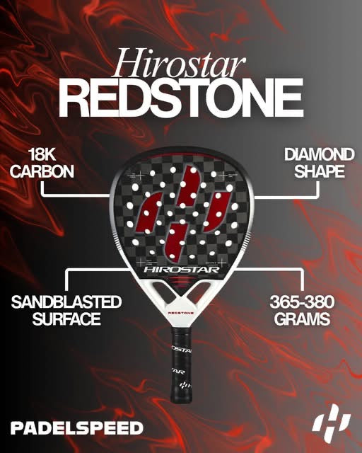 Padel Racket Hirostar Redstone - Padelspeed - UK padel and racket sports shop (Sports and outdoors, Paddle tennis)