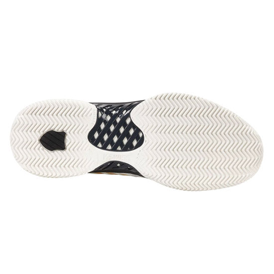 Men's Clay Tennis Shoes K-Swiss Express Light 3 (White/Gold) - Padelspeed - UK padel and racket sports shop (Shoes and accessories, Shoes)