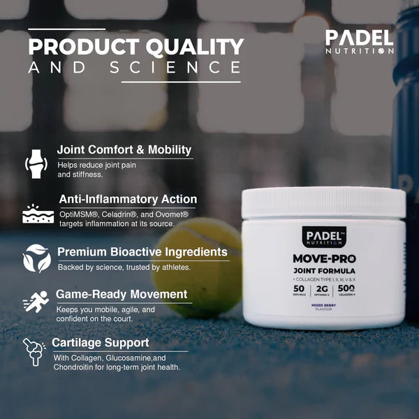 Padel Nutrition MOVE-PRO Joint Formula 250g - Padelspeed - UK padel and racket sports shop ()