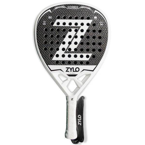 Padel Racket Zylo 3K Korex Carbon (White) - Padelspeed - UK padel and racket sports shop (Sports and outdoors, Paddle tennis)