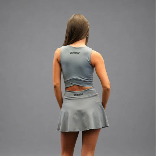 Women's Drybreak Advanced Grey Top - Padelspeed - UK padel and racket sports shop ()