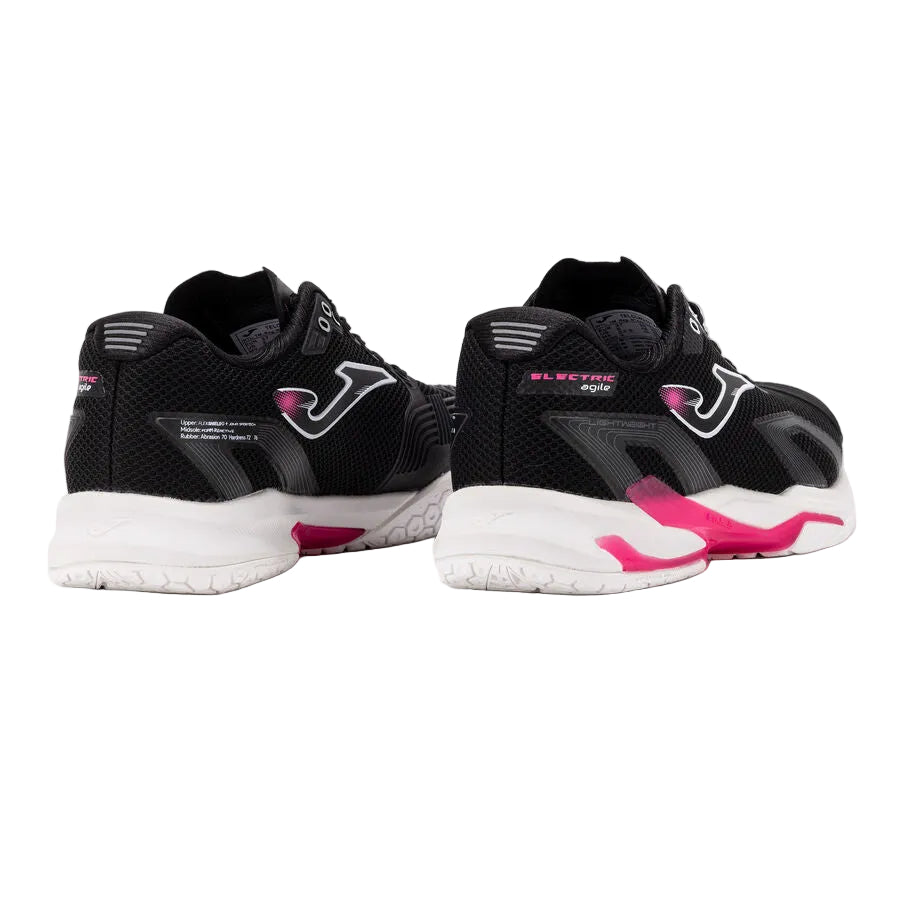 Women's Joma Electric Hard Court Tennis Shoes (Black) - Padelspeed - UK padel and racket sports shop (Shoes and accessories, Shoes)