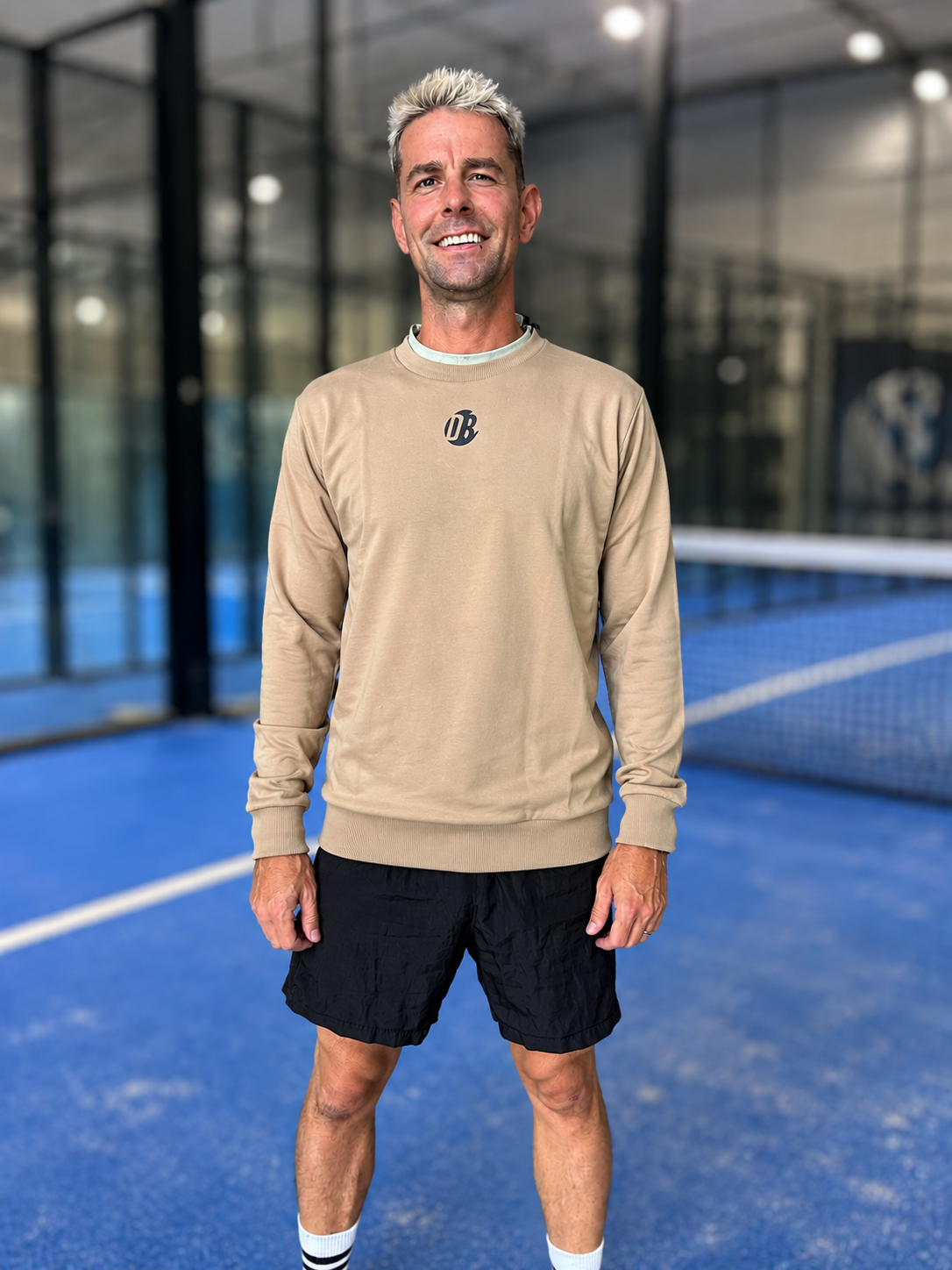 Men's Drybreak Sweatshirt (Beige) - Padelspeed - UK padel and racket sports shop (Sports and outdoors, Sports clothing)