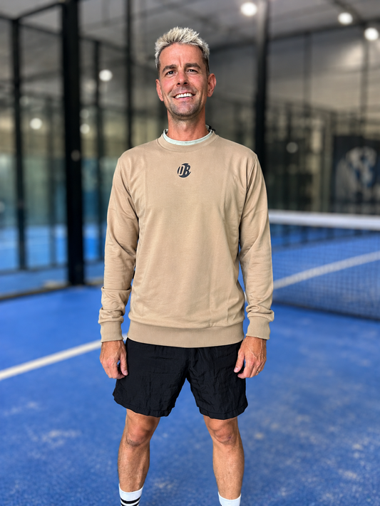 Men's Drybreak Sweatshirt (Beige) - Padelspeed - UK padel and racket sports shop (Sports and outdoors, Sports clothing)