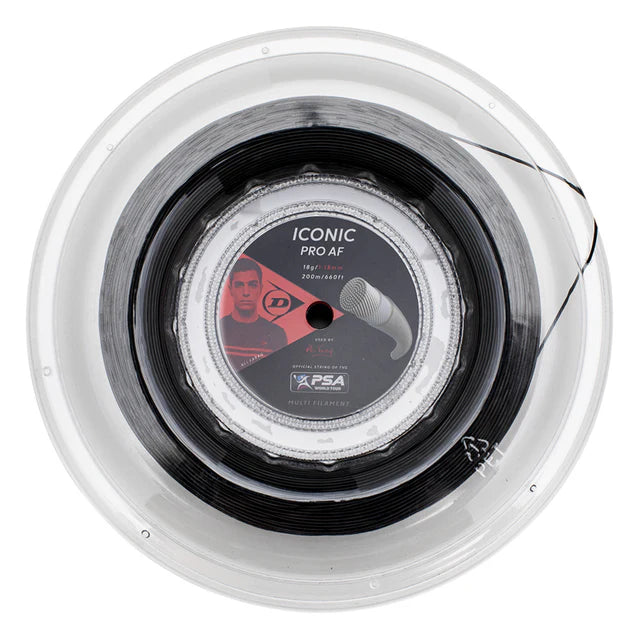 Dunlop Iconic Pro AF 1.18mm Squash String (200m) Reel - Padelspeed - UK padel and racket sports shop ()
