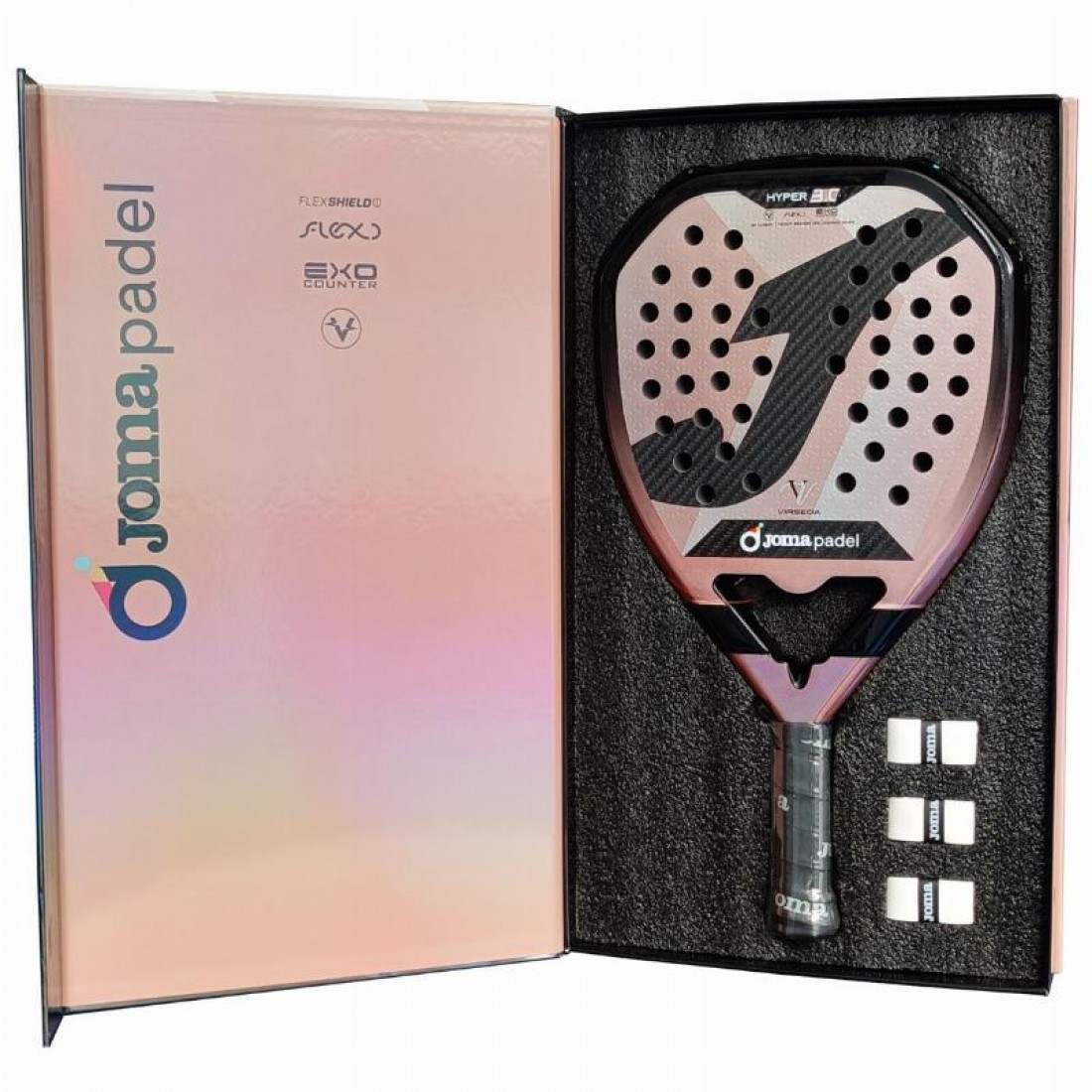 Padel Racket Joma Vero Virseda Hyper 3.0 (Pink) - Padelspeed - UK padel and racket sports shop (Sports and outdoors, Paddle tennis)