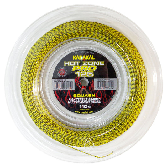 Karakal Hot Zone Pro 1.25mm Squash String (110m) Reel - Padelspeed - UK padel and racket sports shop (String)