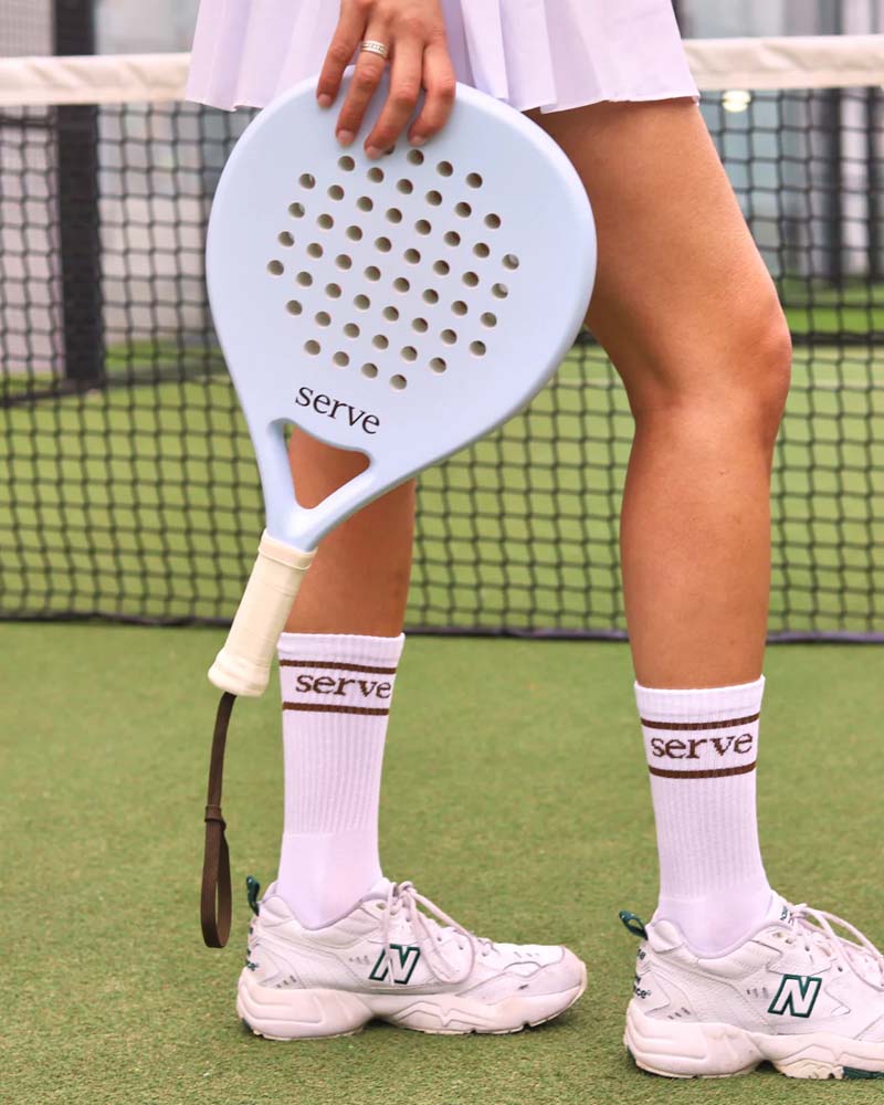 Padel Racket Serve Pastel Blue