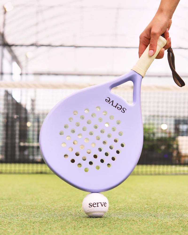 Padel Racket Serve Pastel Purple