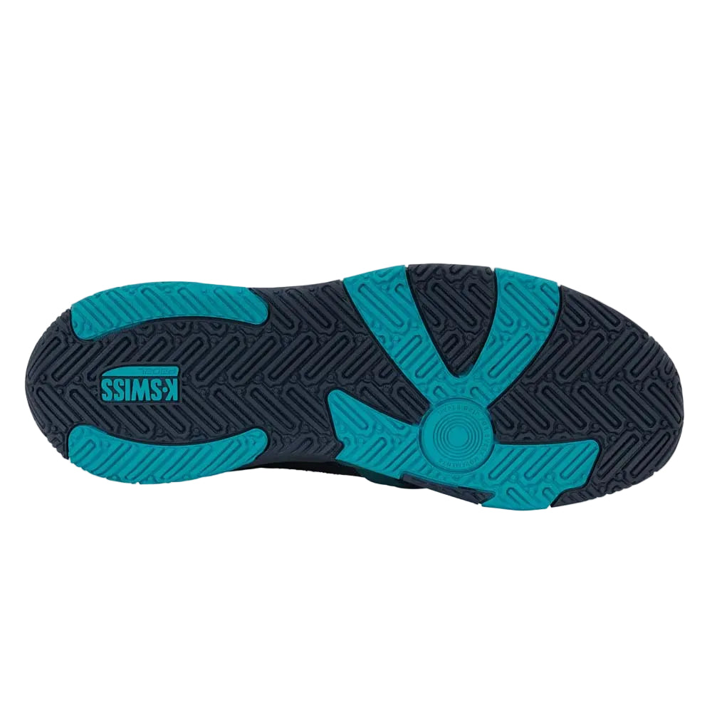Men's Padel Shoes K-Swiss K-Frame (Carbon/Baltic) - Padelspeed - UK padel and racket sports shop (Shoes and accessories, Shoes)